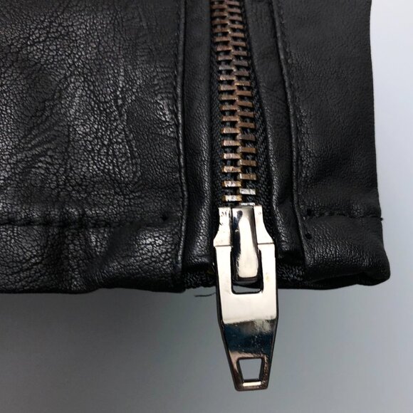 BlankNYC Black Faux Leather Biker Jacket (see pics) - Picture 7 of 8